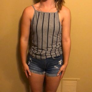 grey cami tank top